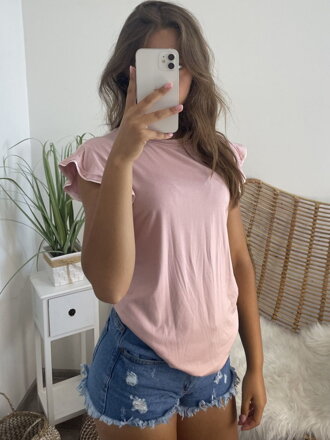 Romantické babypink tričko 