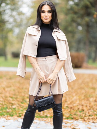Damski stylowy zestaw VSB LISA beżowy
