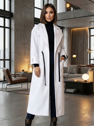 Moderner Damenmantel VSB KLOE weiß