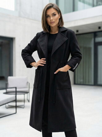 Damen Stilvoller Mantel VSB KLOE Schwarz