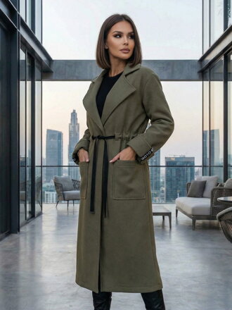 Damen Bequemer Mantel VSB KLOE grün