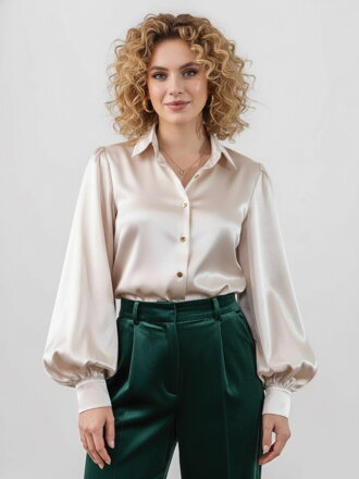 Damenbluse aus Satin VSB ELEGANT