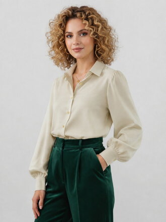 Damenbluse aus Satin VSB ELEGANT