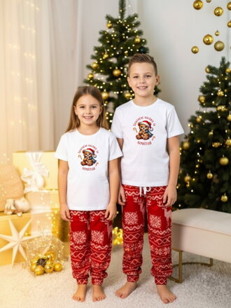 Vianočné VSB detské pyžamo s potlačou 