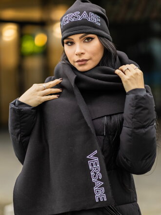 Damen VSB NELA Set Schal + Mütze schwarz