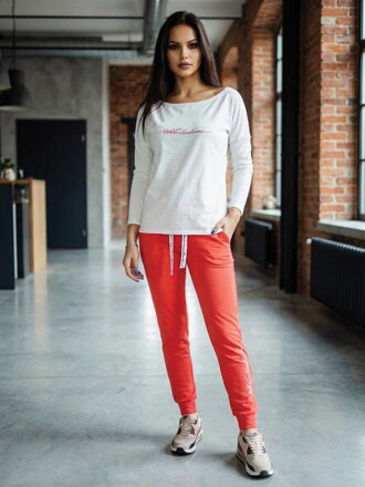 Trainingsanzug-Set für Damen VSB11 Lachs + Weiß