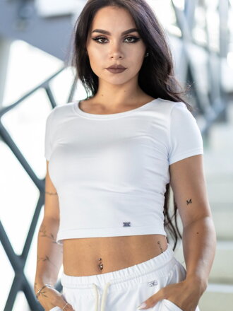 Crop-top v nádhernej bielej farbe VSB PATTY 