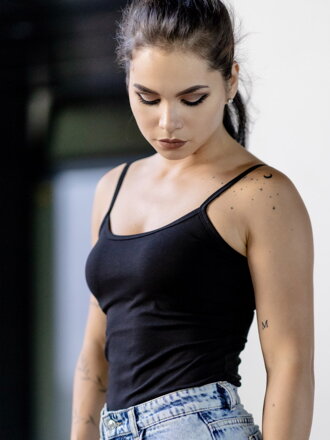 Damen Tanktop VSB CAMISOLE weiß/schwarz