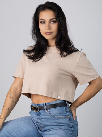Oversize Croptop VSB LILLY in Beige