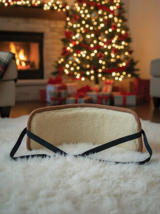 Warmer Nierengurt aus Schafwolle weiß