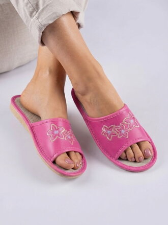 Offene Damen Hausschuhe Modell 90 rosa