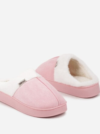 Isolierte Damenhausschuhe in der Farbe Babyrosa C62-45