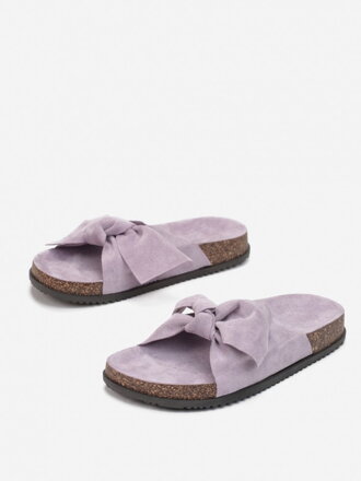 Damen Sommer-Pantoletten in der Farbe Lila 2033