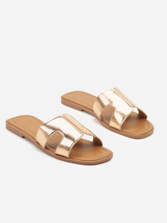 Metallic Damen Hausschuhe DM460-449 rosa