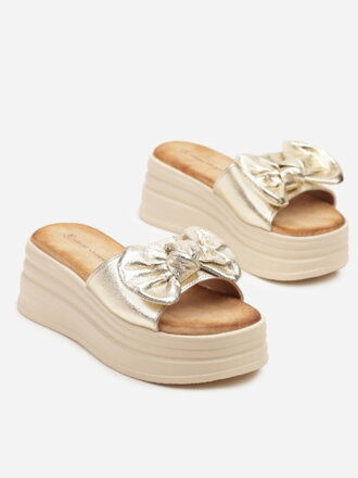 Goldene Plateausandalen 5218-60