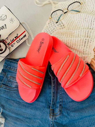 Damen-Flip-Flops für den Sommer korallenrosa CK176