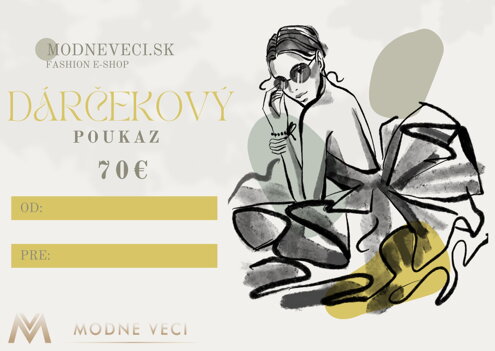 Dárčeková poukážka ModneVeci.sk