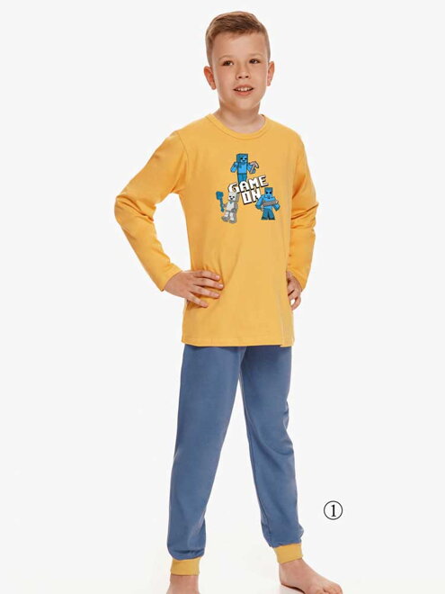 Chlapčenské pyžamo JACOB 2624 modro-žlté