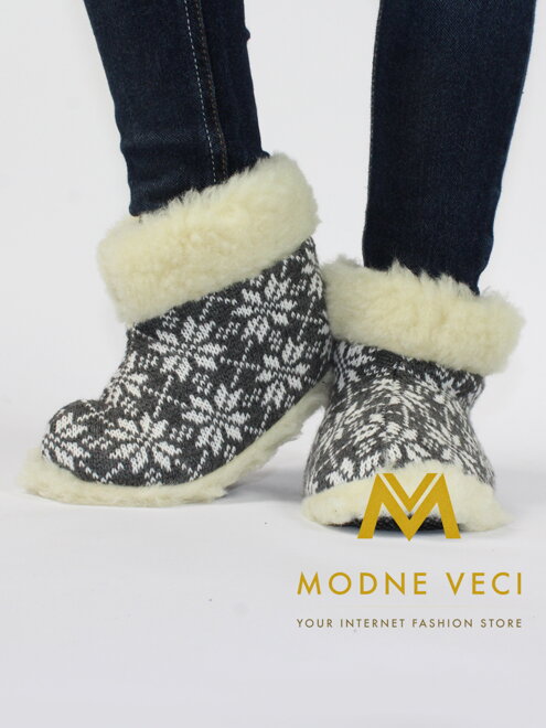Grau Babyschuhe