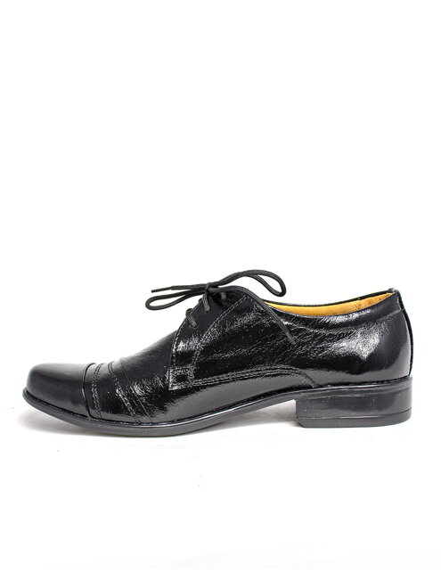 Jungen Partei Lederschuhe schwarz 63