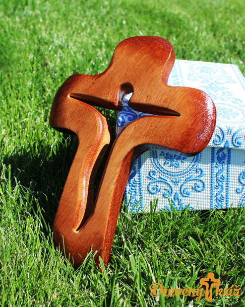 Eichenholzkreuz 20x14cm 003