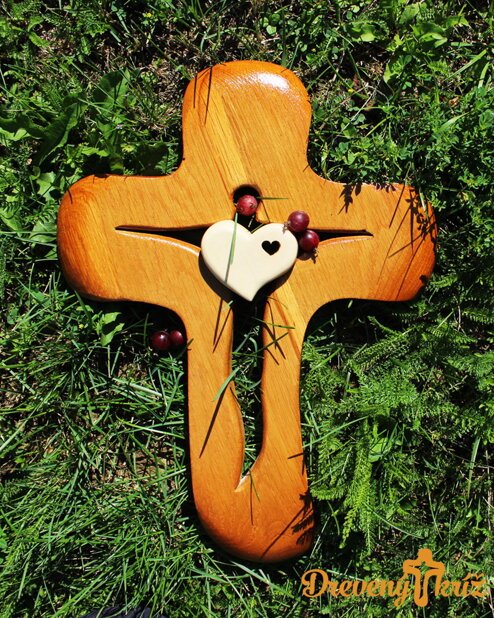 Eichenholzkreuz 40x29cm 008