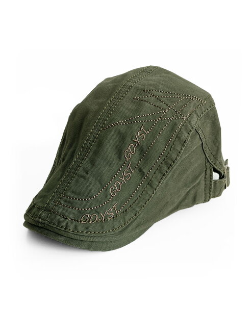 Herren Schiebermütze mit Schild B02 ARMY-grün