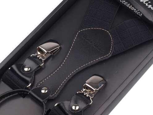 Herren Hosenträger in einer Geschenkbox 650313 schwarz