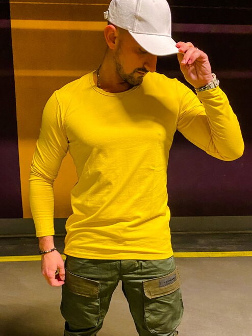 Jednofarebný športový nátelník VSB yellow