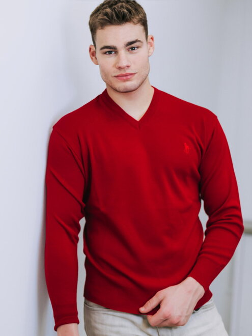 Man Pullover 01 rot
