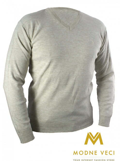 Man Pullover N13 Ecru