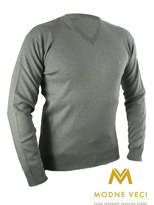 Man Pullover N14 hellgrau