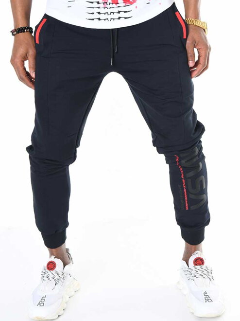 Stylische schwarze NASA-Jogginghose für Herren