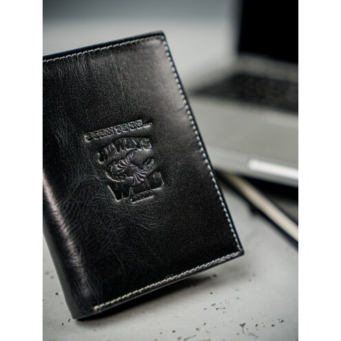 Pánska kožená peňaženka WILD N4-BC čierna