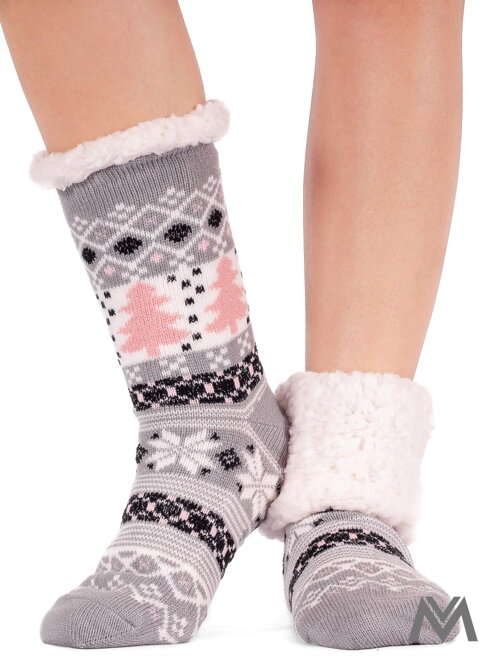 Thermo Socken Baum grau