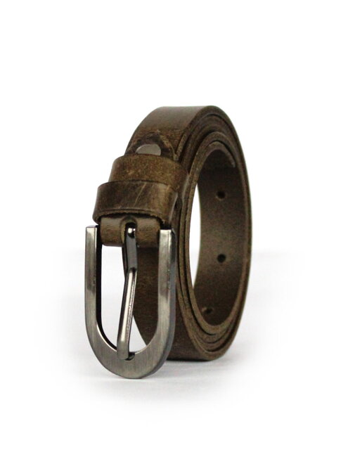 Damen Ledergürtel DM-1,5-21-49 dunkelbraun