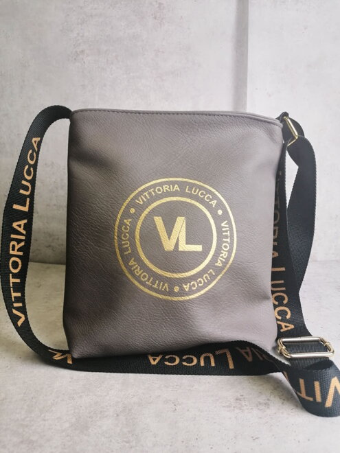 Damen Crossbody Handtasche VITTORIA LUCCA hellgrau