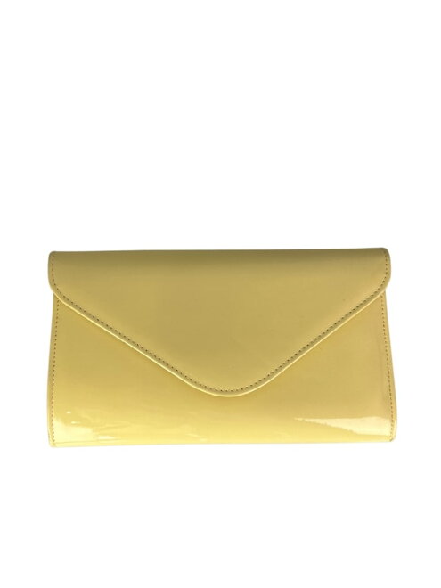 Dámska listová kabelka v žltej farbe 