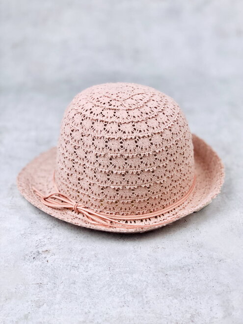 Damenhut A-82 in rosa mit rosa Schnürsenkel
