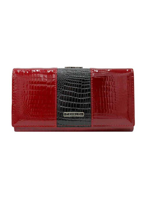 Dámska kožená peňaženka H24-FO-3-RS9 5911 červená