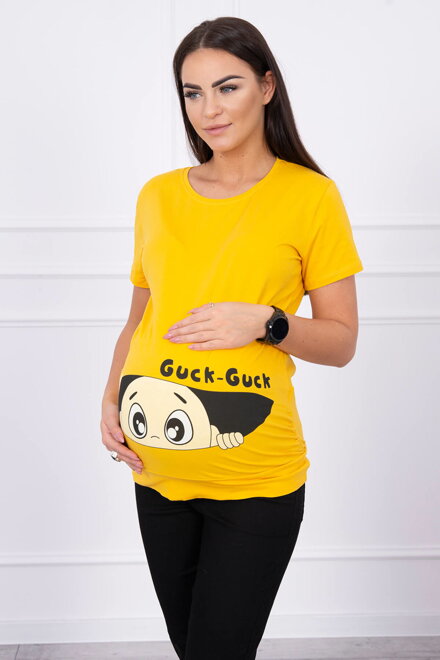 Frauen Mutterschaft T-Shirt 2992 senf