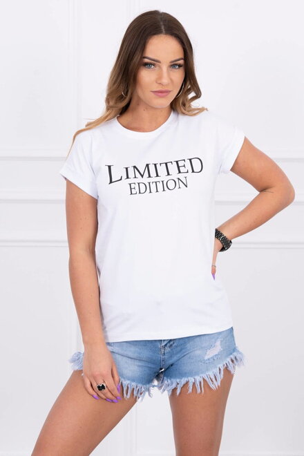 Damen T-Shirt LIMITED EDITION 65296 weiß