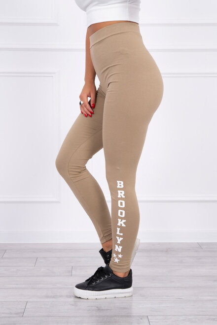 Damen Sport Leggings BROOKLYN camel