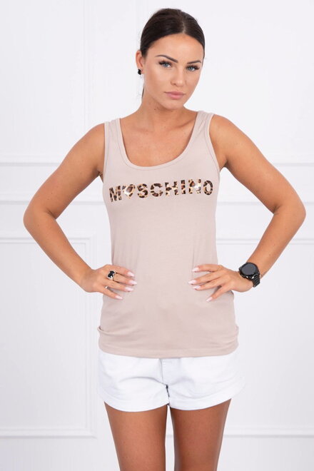 Damen Tanktop MOSCHINO 9000-2 hellbraun