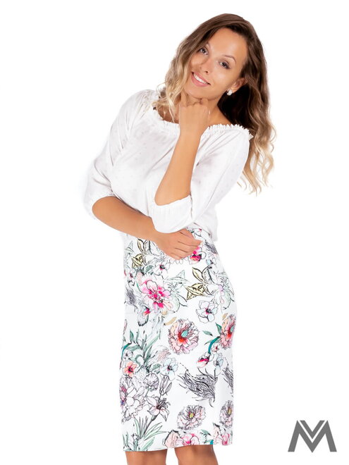 VERSABE Damen Bleistiftrock VS-SU-1850 Blumengarten