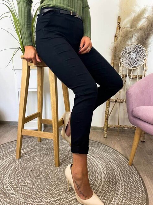 Elegante Damenhose 01-1 schwarz
