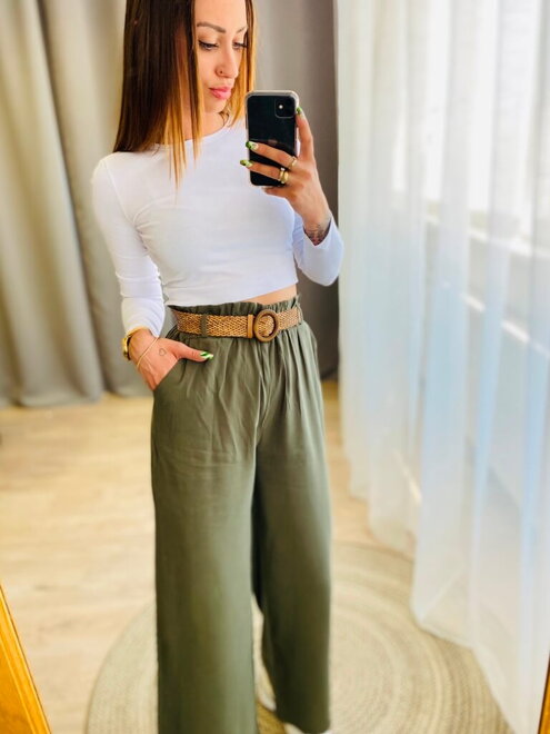 Damen Culottes Hose MFY khaki