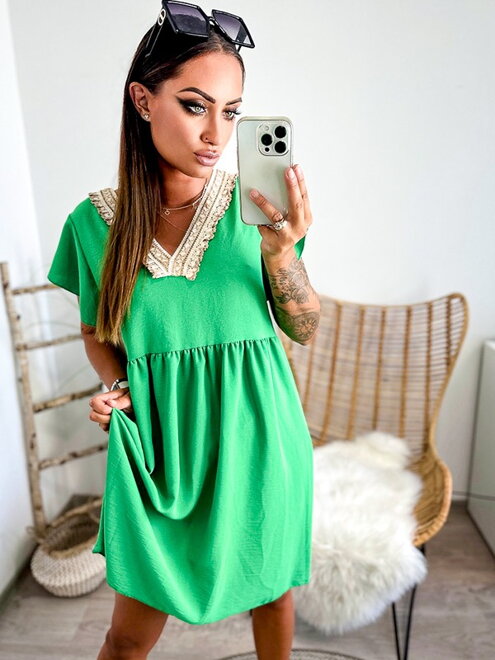 Zelené dámske letné šaty
