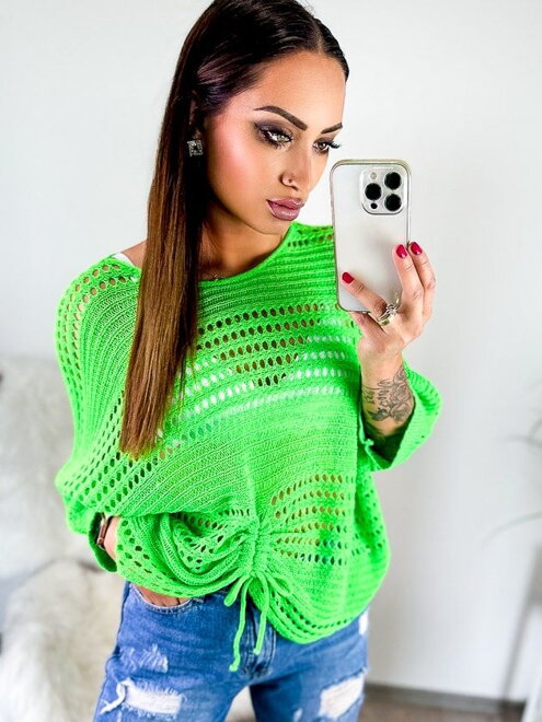 Štýlový dámsky sveter NEONGREEN 