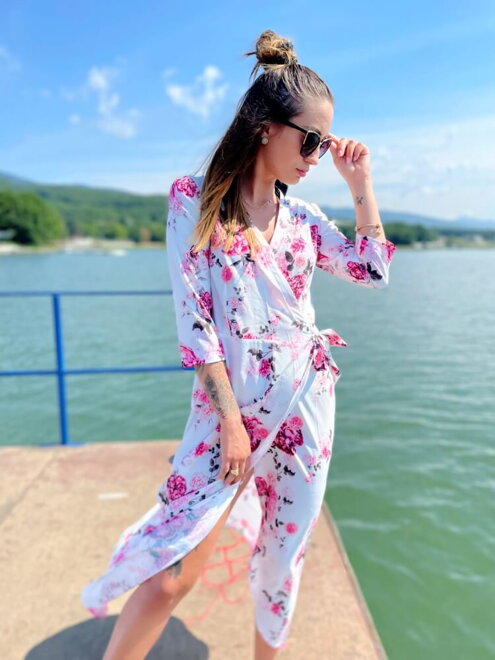 Geblümtes Sommerkleid für Damen